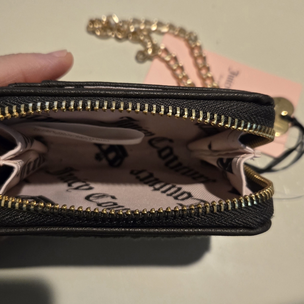 Juicy Couture Black and Gold Wallet